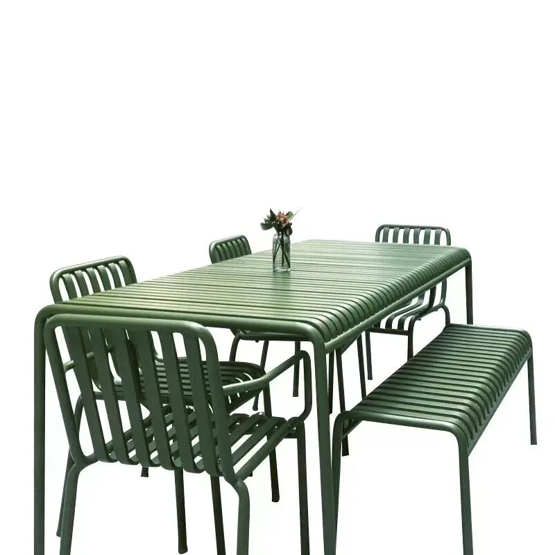 Outdoor Furniture Cafe - Wrought iron modern simple balcony outdoor