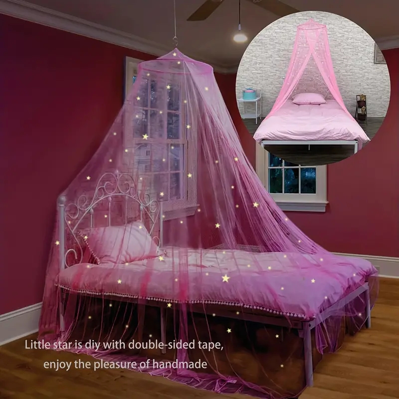 Outdoor Furniture Hay - Bed Canopy For Girls With Glowing