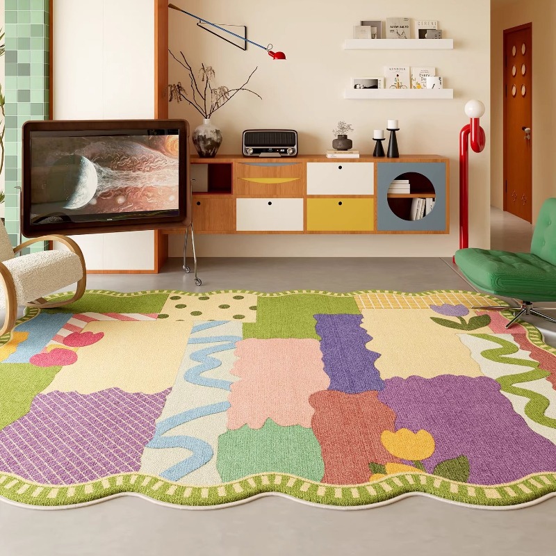 Outdoor Furniture Cafe - Abstract Dopamine Living Room Carpet Cartoon