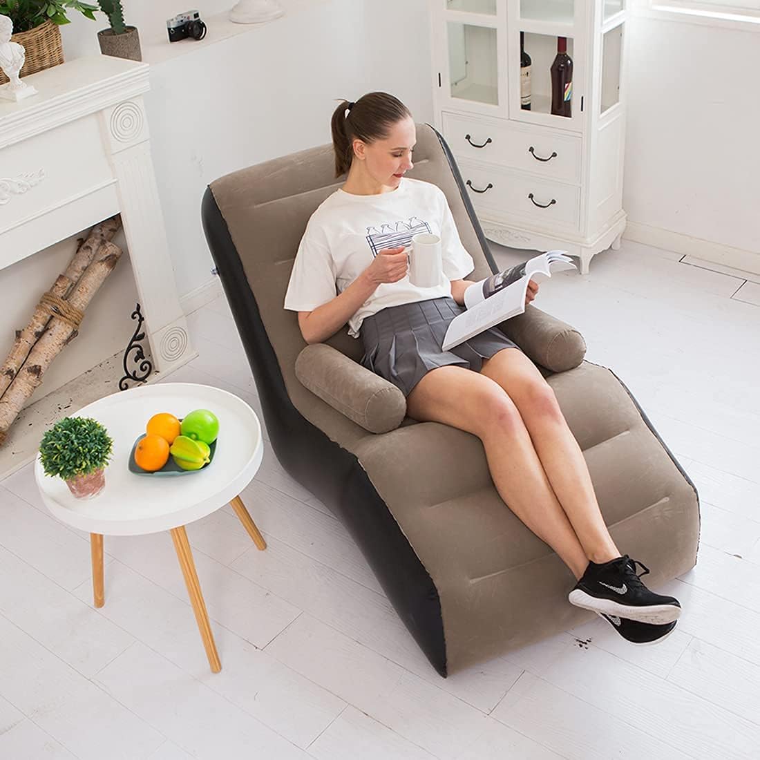 Outdoor Furniture Hay - Folding Lazy Sofa,Inflatable Lounge Chair Thickened