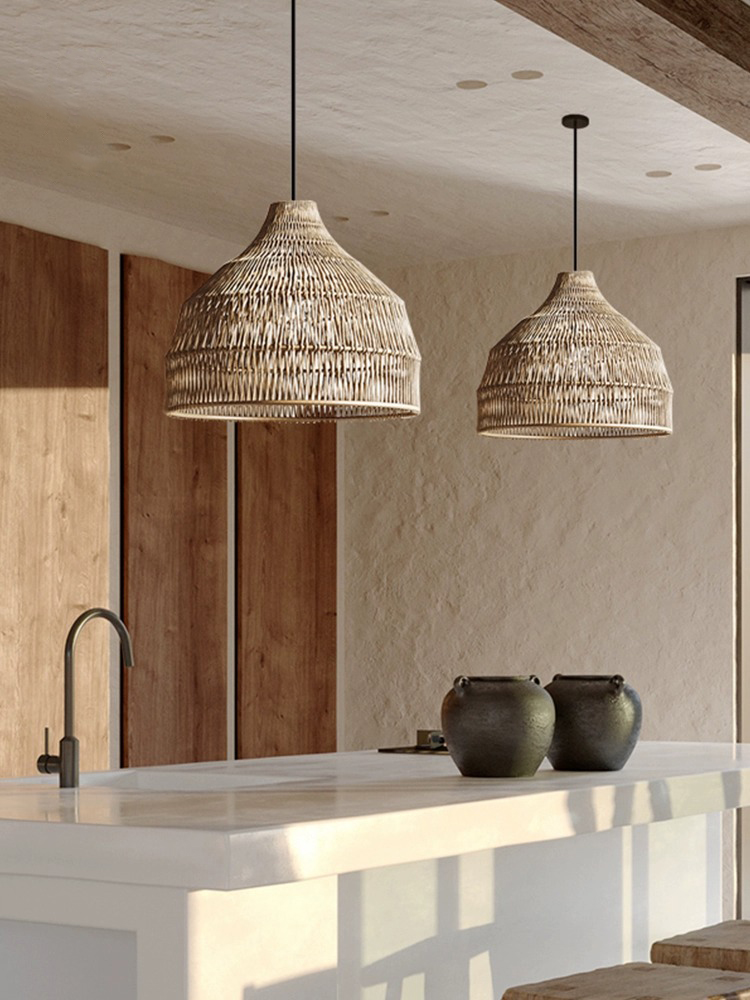 Simple Creative Rattan pendant - Outdoor Furniture Cafe 评论和价格