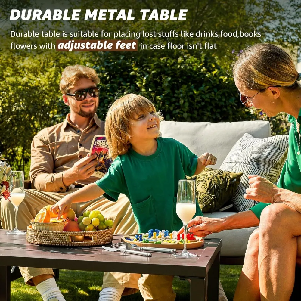 Four Pieces Patio Set, Outdoor - Outdoor Furniture One Piece 评论和价格