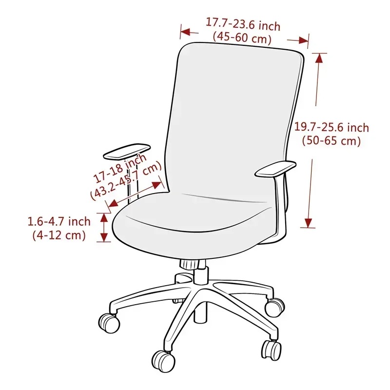 1PC Solid Color Office Chair C - Outdoor Furniture Xl 评论和价格
