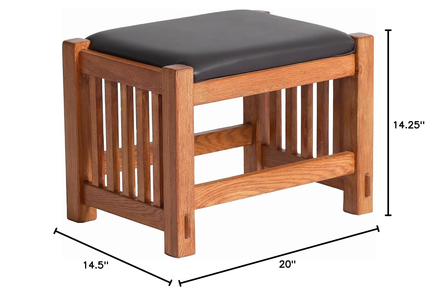 Mission Oak Foot Stool with Sp - Outdoor Furniture Vintage 评论和价格