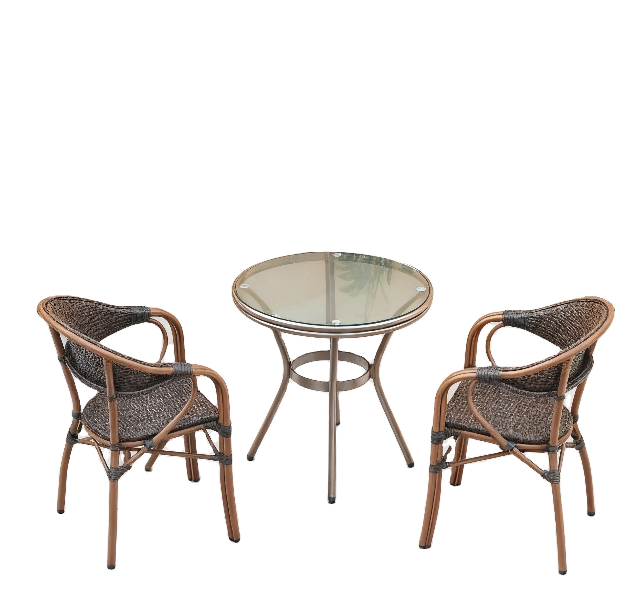 Patio Stackable Wicker Bistro  - Outdoor Furniture Vintage 评论和价格