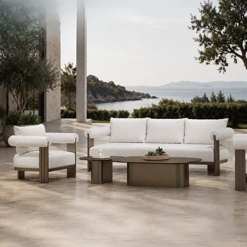 #Luxury Villa Sofa Set Modern  - Outdoor Furniture L Shape 评论和价格