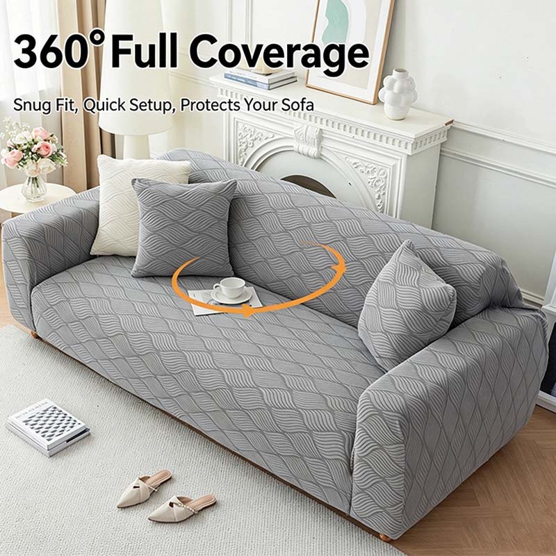 Solid Color Elastic Sofa Cover - Outdoor Furniture Xl 评论和价格