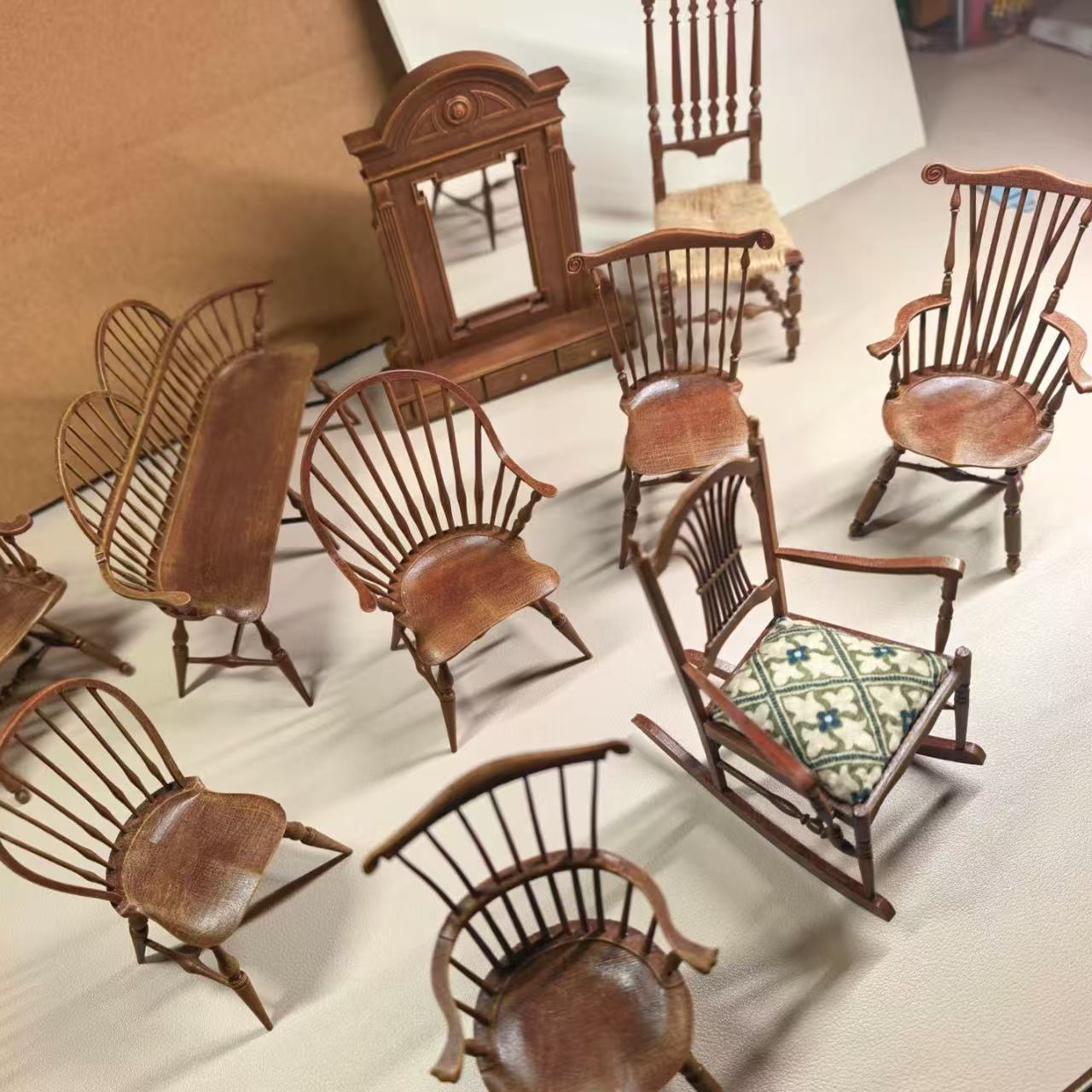 1/12 Scale Vintage Windsor Cha - Outdoor Furniture Vintage 评论和价格