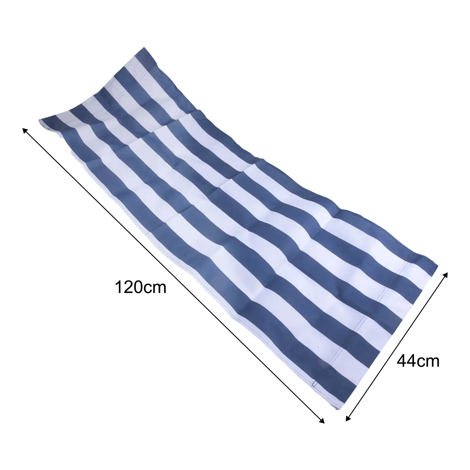 120x45cm White Blue Striped Po - Outdoor Furniture Replacement Fabric 评论和价格