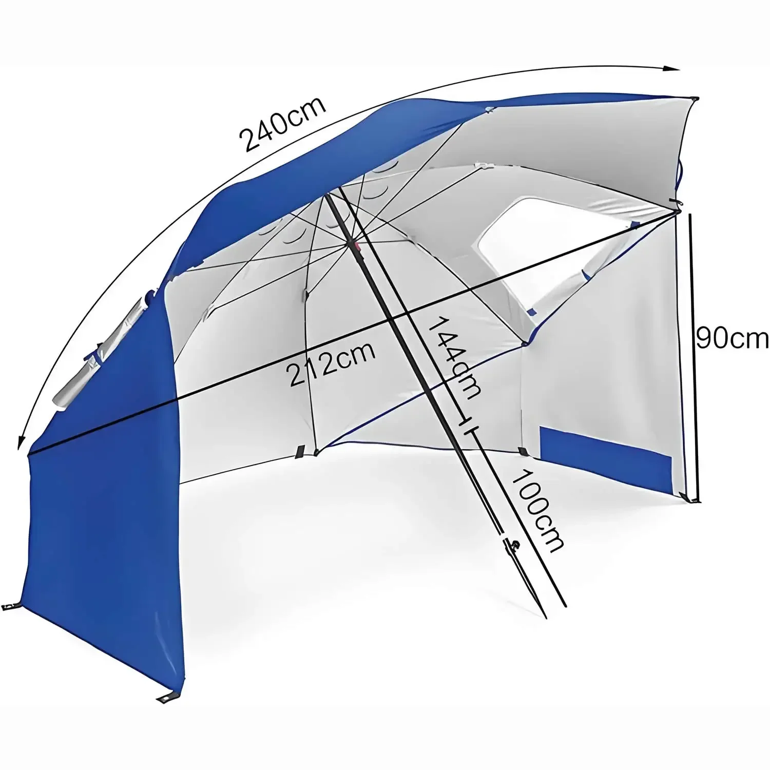 2 Meter Awning Sport-umbrella  - Outdoor Furniture Xl 评论和价格