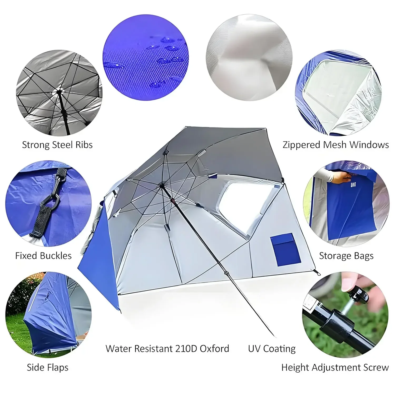 2 Meter Awning Sport-umbrella  - Outdoor Furniture Xl 评论和价格