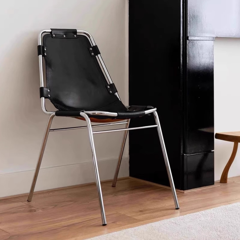 Vintage Leather Dining Chair I - Outdoor Furniture Vintage 评论和价格