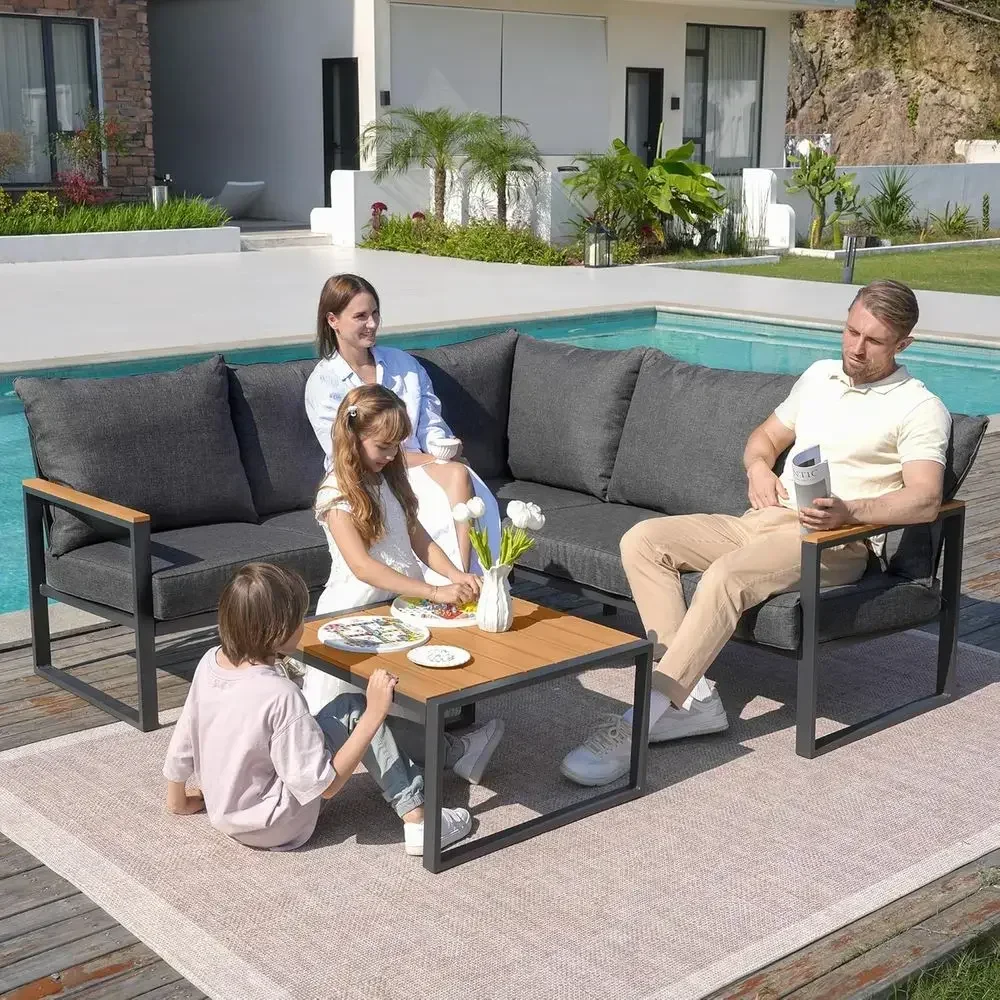 6-Piece Outdoor Sectional Sofa - Outdoor Furniture L Shape 评论和价格