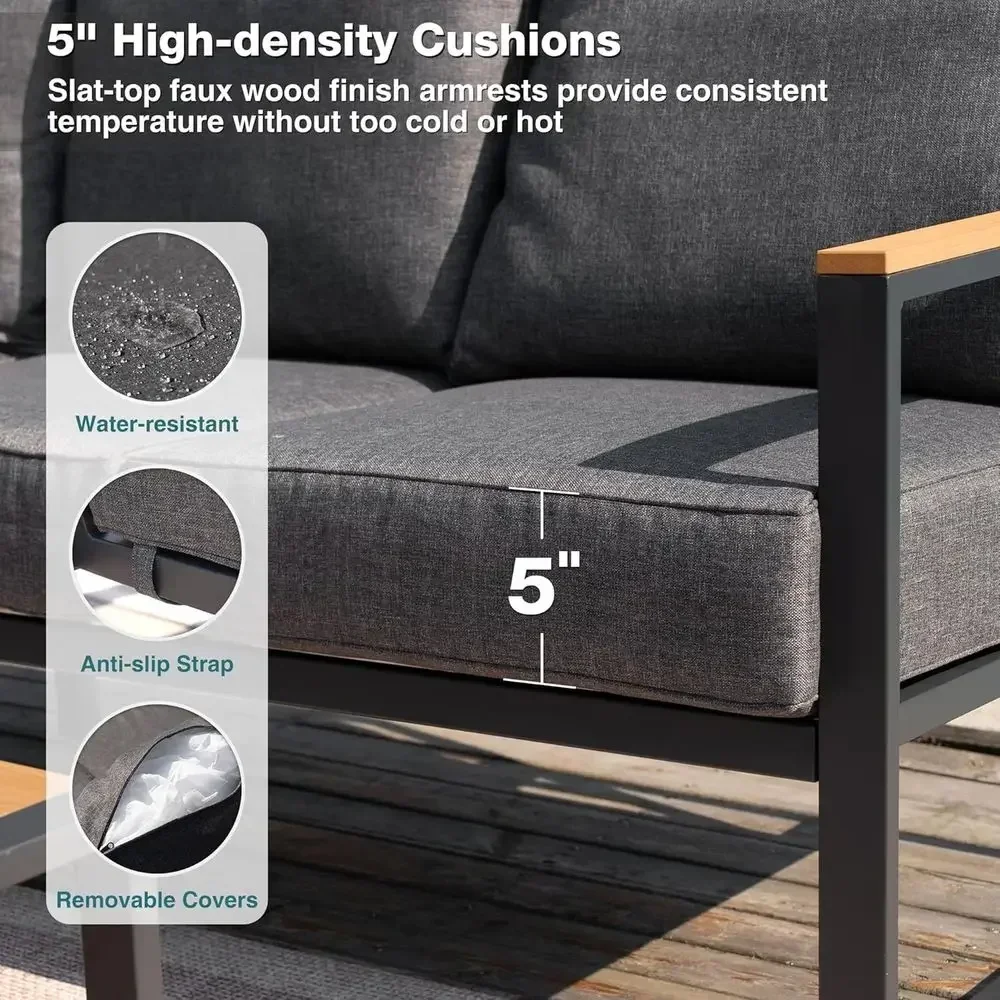 6-Piece Outdoor Sectional Sofa - Outdoor Furniture L Shape 评论和价格