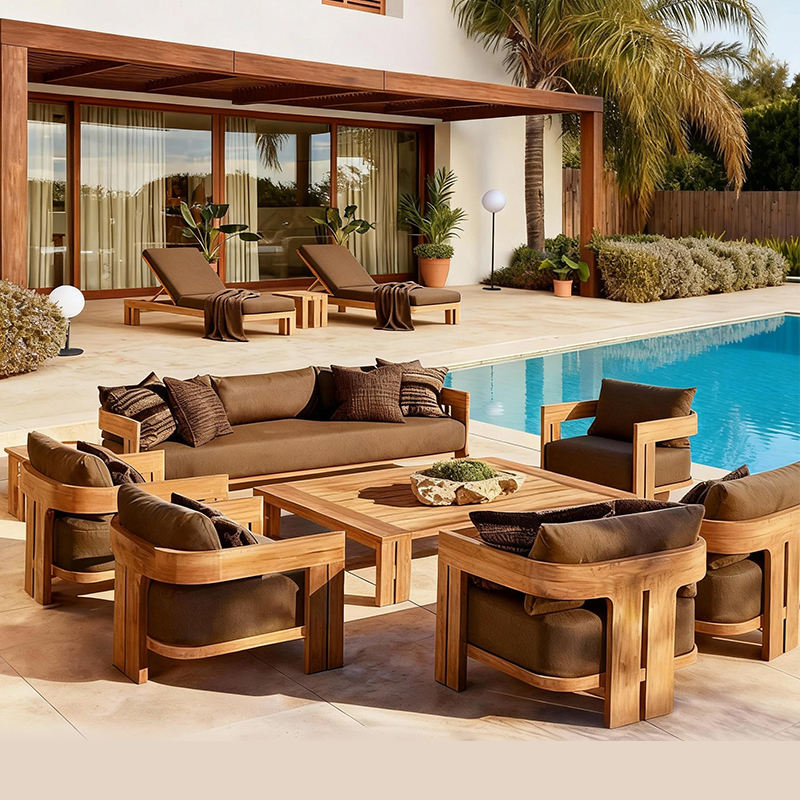 Outdoor Teak Sofa Set 2026 | P - Outdoor Furniture Metal Chairs 评论和价格
