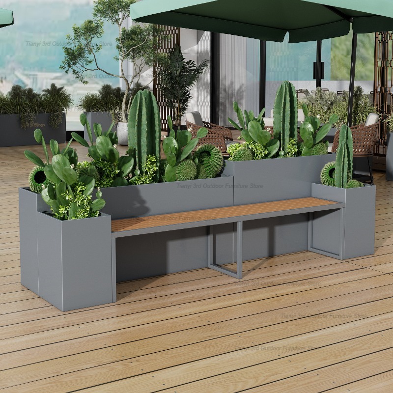 Nordic Stainless Steel Planter - Outdoor Furniture Metal Chairs 评论和价格