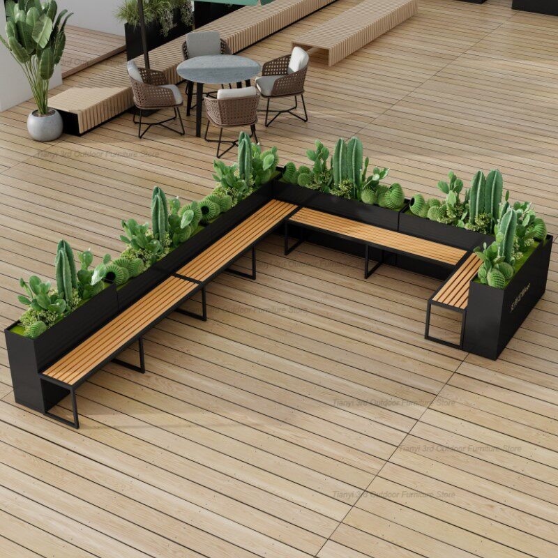 Nordic Stainless Steel Planter - Outdoor Furniture Metal Chairs 评论和价格