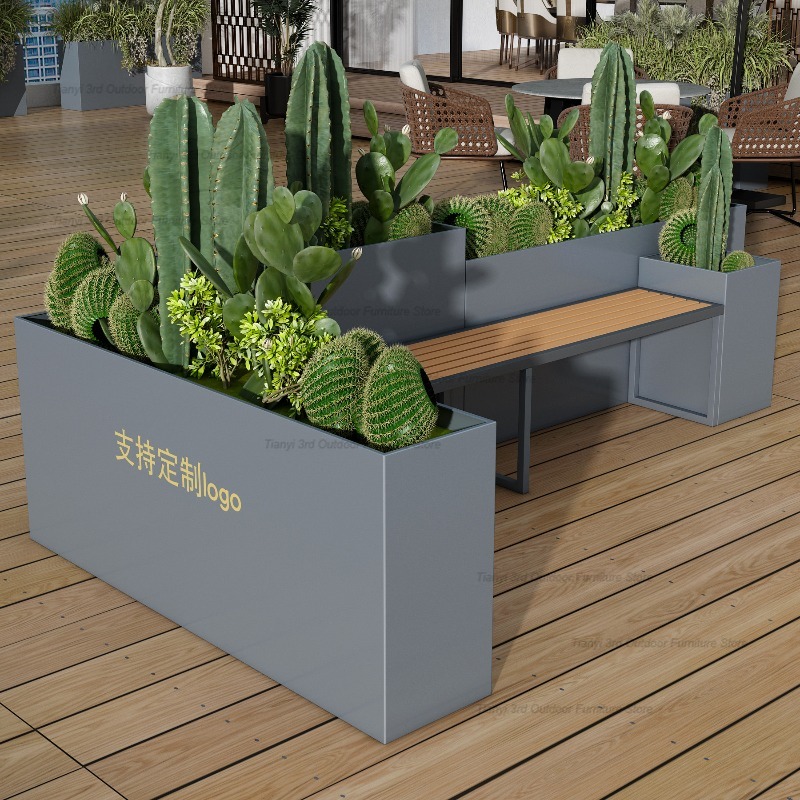 Nordic Stainless Steel Planter - Outdoor Furniture Metal Chairs 评论和价格