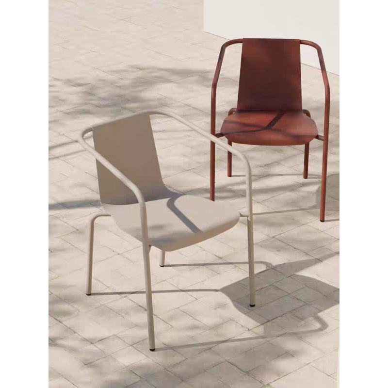 Scandinavian Patio Set Long Ta - Outdoor Furniture Metal Chairs 评论和价格