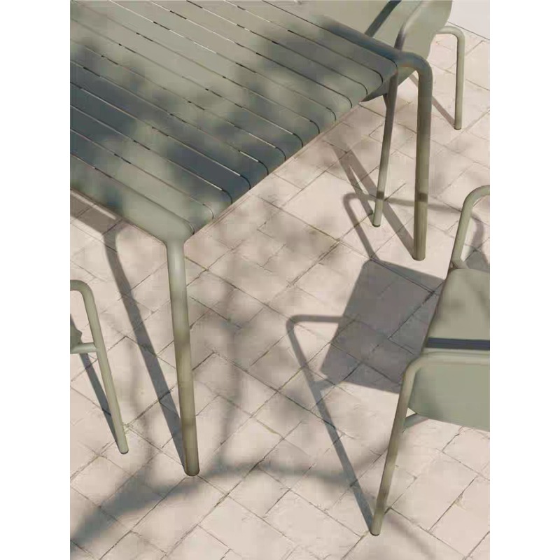 Scandinavian Patio Set Long Ta - Outdoor Furniture Metal Chairs 评论和价格
