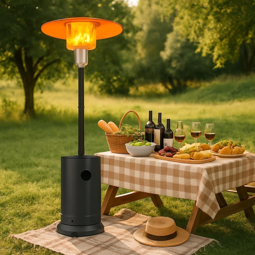48,000 BTU Outdoor Heat Lamp - - Patio Heater Standing 评论和价格