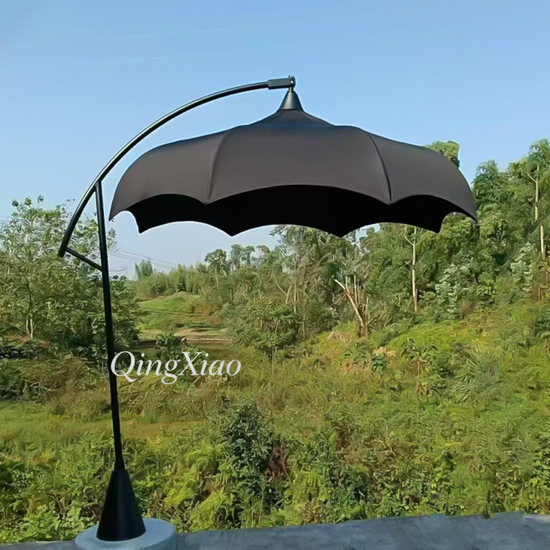 Arched Offset Cantilever Umbre - Outdoor Furniture Cafe 评论和价格