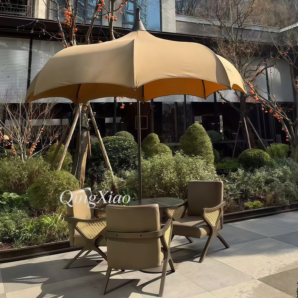 Arched Offset Cantilever Umbre - Outdoor Furniture Cafe 评论和价格