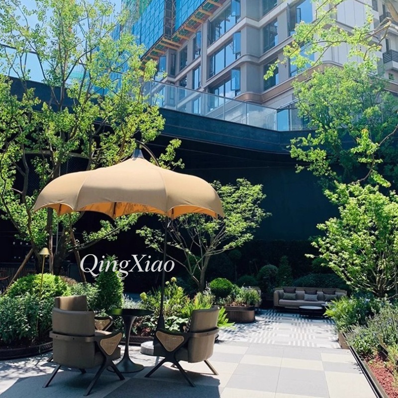 Arched Offset Cantilever Umbre - Outdoor Furniture Cafe 评论和价格