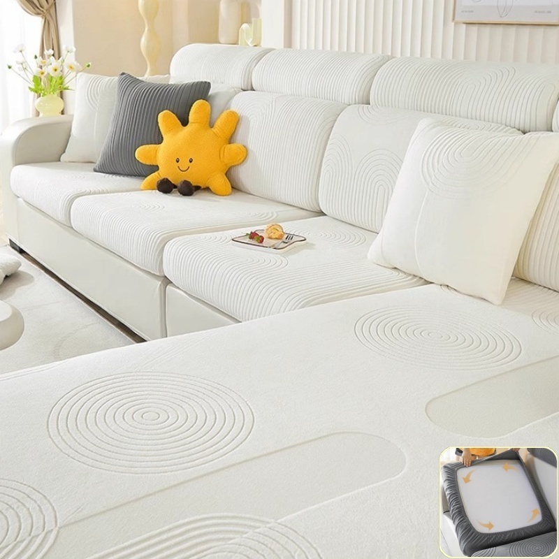 Elastic Jacquard Velvet Sofa C - Outdoor Furniture Xl 评论和价格