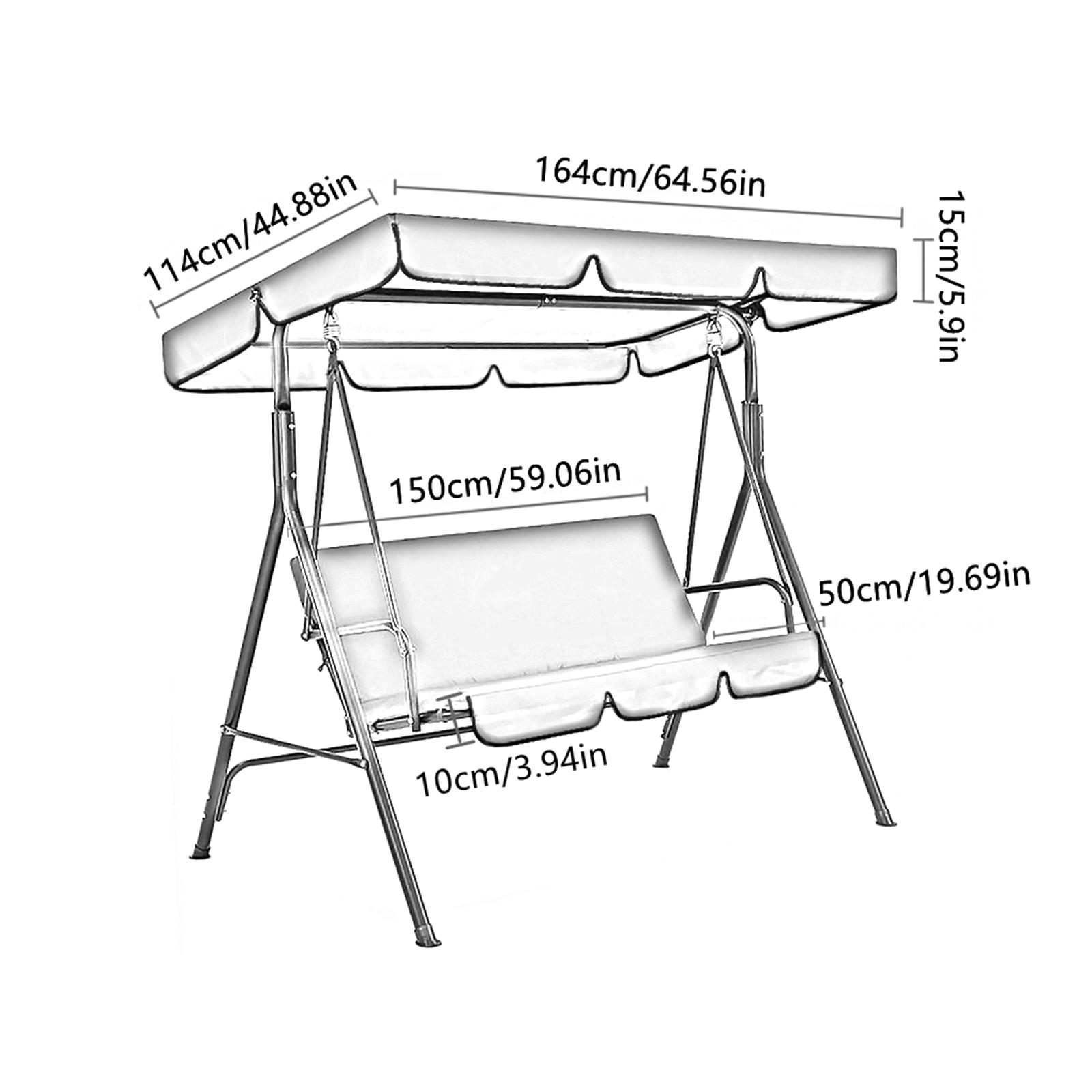 Patio Swing Canopy Rainproof w - Outdoor Furniture Sunbrella 评论和价格