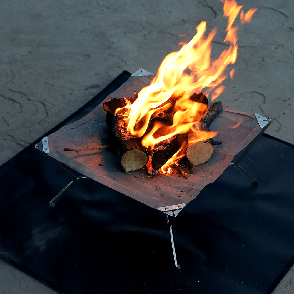 Foldable Fire Pit Grill Bonfir - Patio Heater Standing 评论和价格