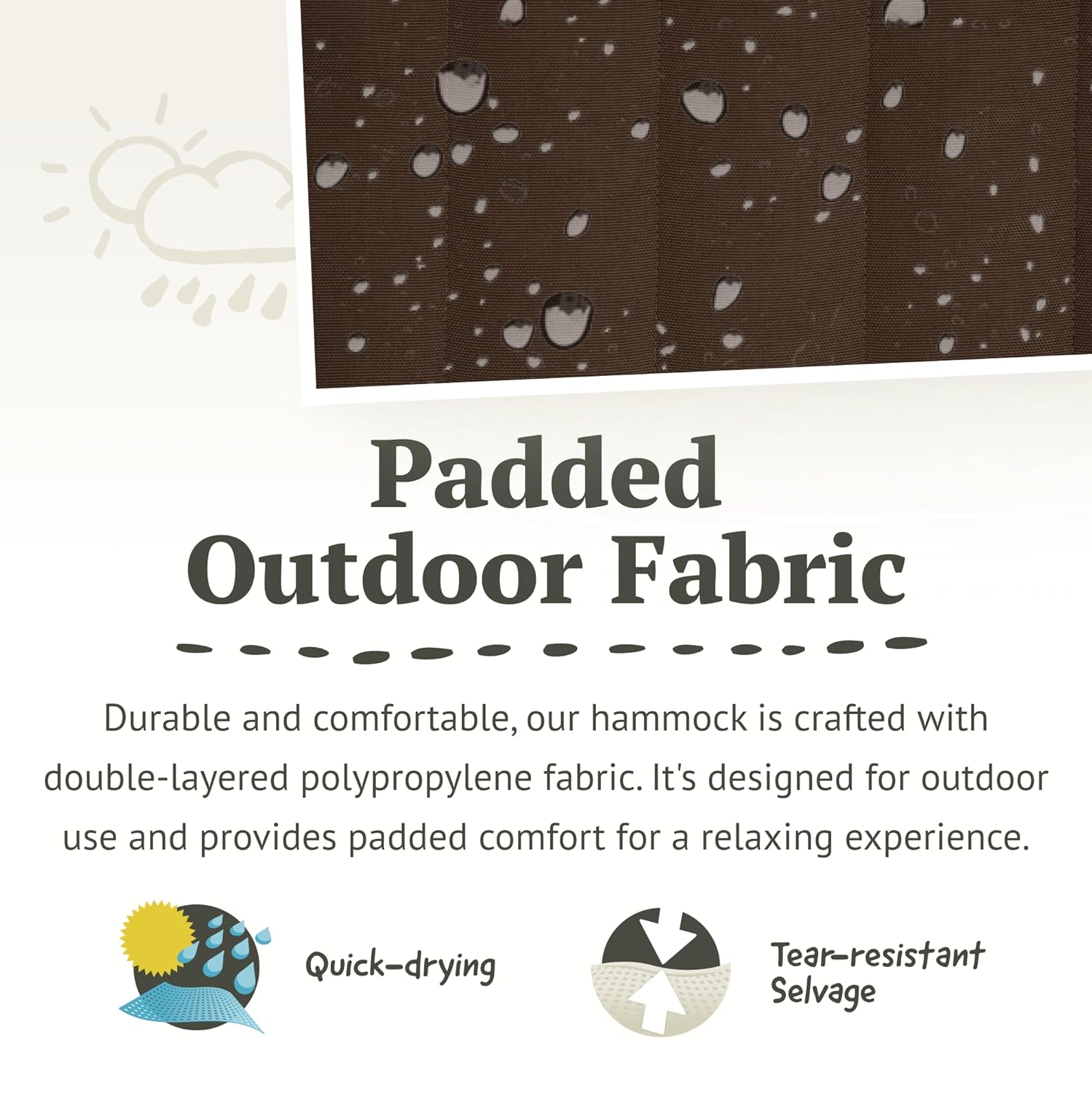 Quilted Double Hammock Spreade - Outdoor Furniture Xl 评论和价格