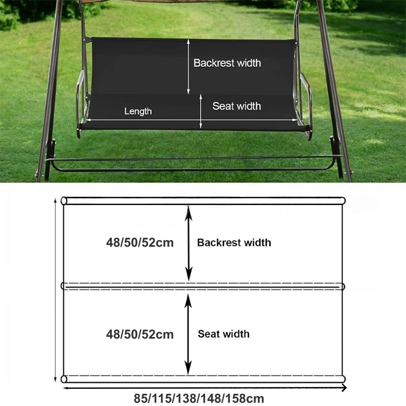 Waterproof Garden Swing Seat C - Outdoor Furniture Replacement Fabric 评论和价格