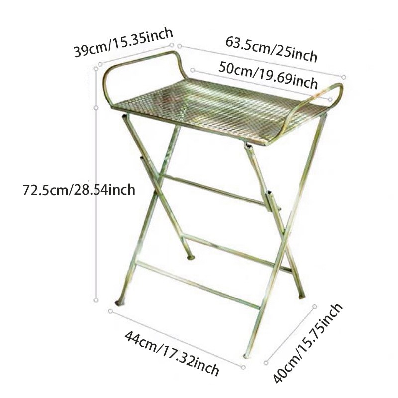 Vintage Wrought Iron Folding C - Outdoor Furniture Vintage 评论和价格