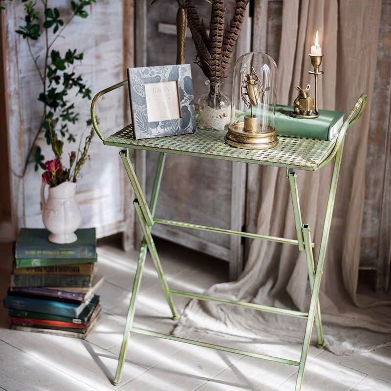 Vintage Wrought Iron Folding C - Outdoor Furniture Vintage 评论和价格