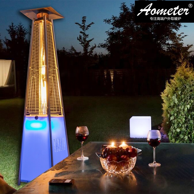 Pyramid-shaped LED Glass Tube  - Patio Heater Standing 评论和价格