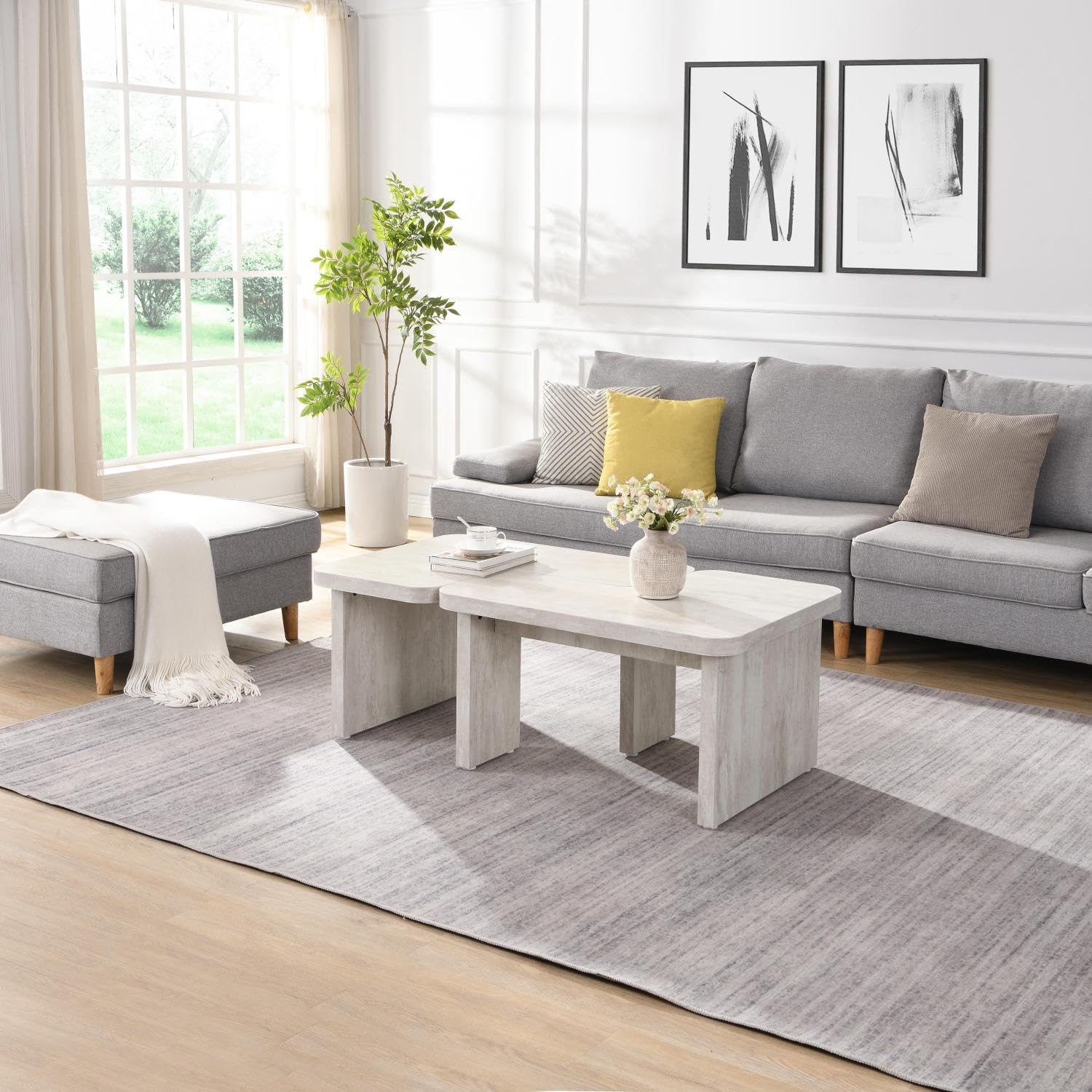 Rectangle Detachable Wood Coff - Outdoor Furniture L Shape 评论和价格