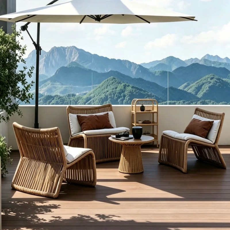 Nordic outdoor rattan rattan c - Outdoor Furniture One Piece 评论和价格