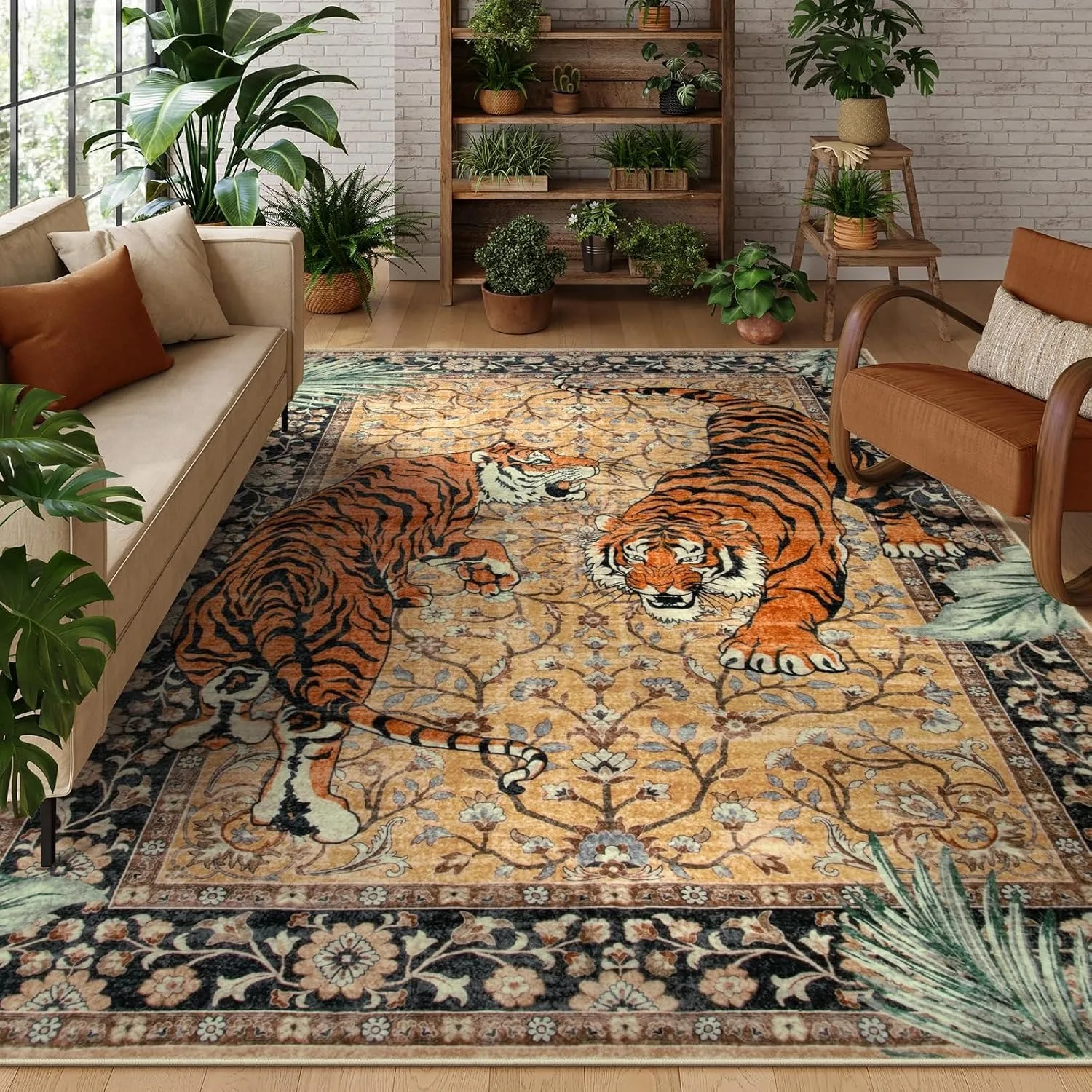 Jungle Tiger Rug for Living Ro - Outdoor Furniture Cafe 评论和价格