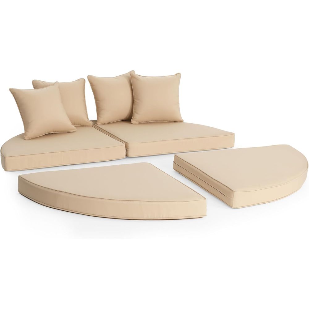 66 Inch Outdoor Patio Bed Roun - Outdoor Furniture Replacement Fabric 评论和价格