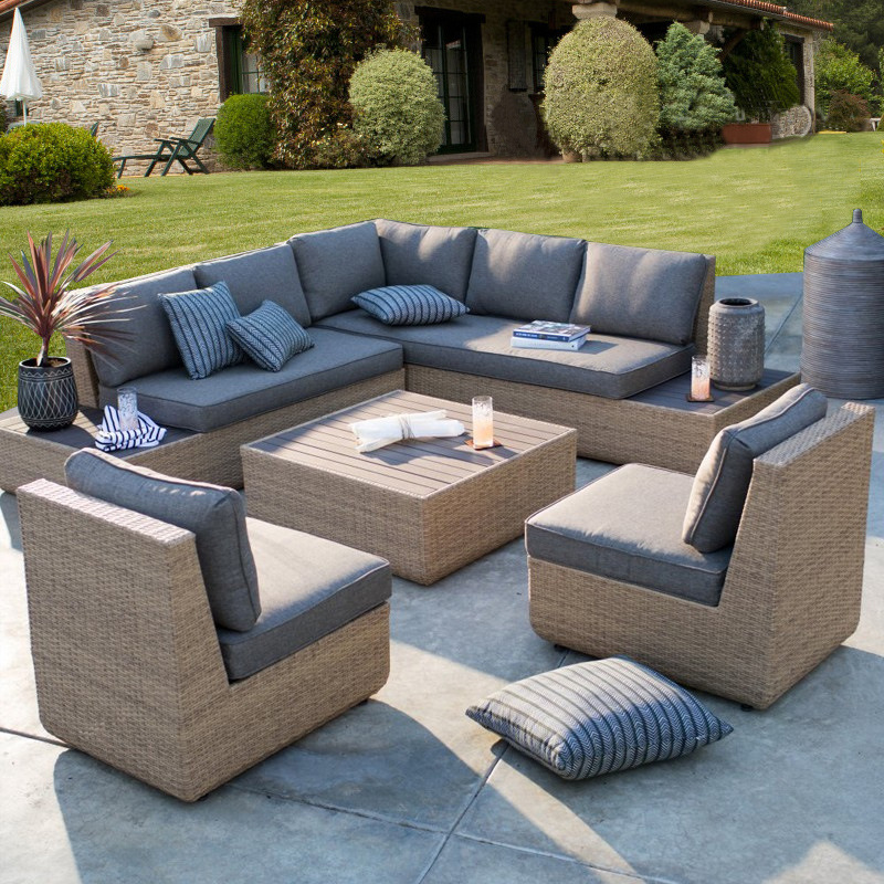 Outdoor Sofa Courtyard Rattan  - Outdoor Furniture Metal Chairs 评论和价格