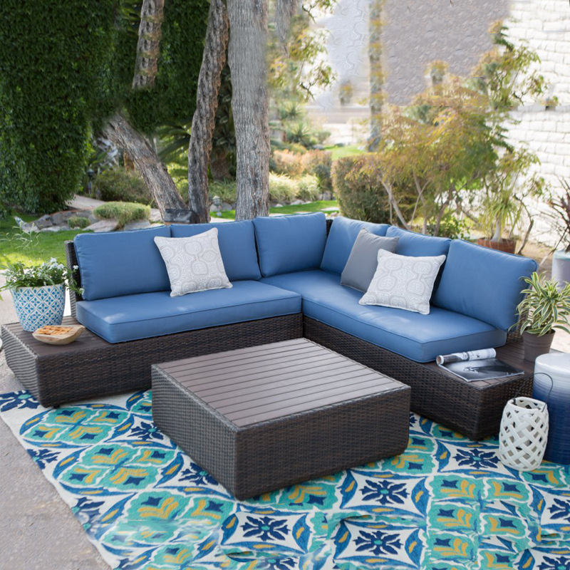 Outdoor Sofa Courtyard Rattan  - Outdoor Furniture Metal Chairs 评论和价格