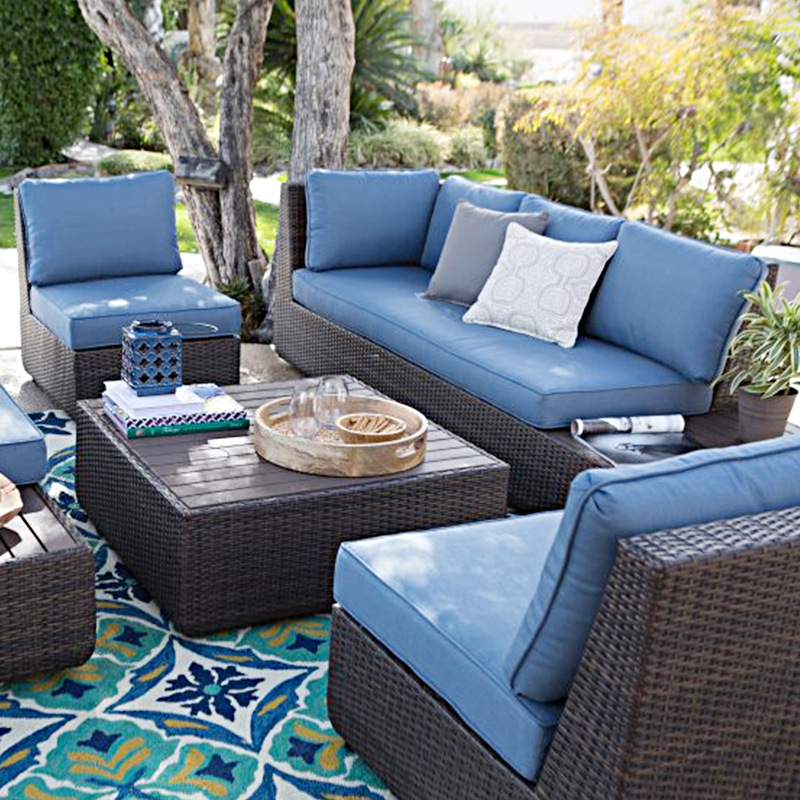 Outdoor Sofa Courtyard Rattan  - Outdoor Furniture Metal Chairs 评论和价格