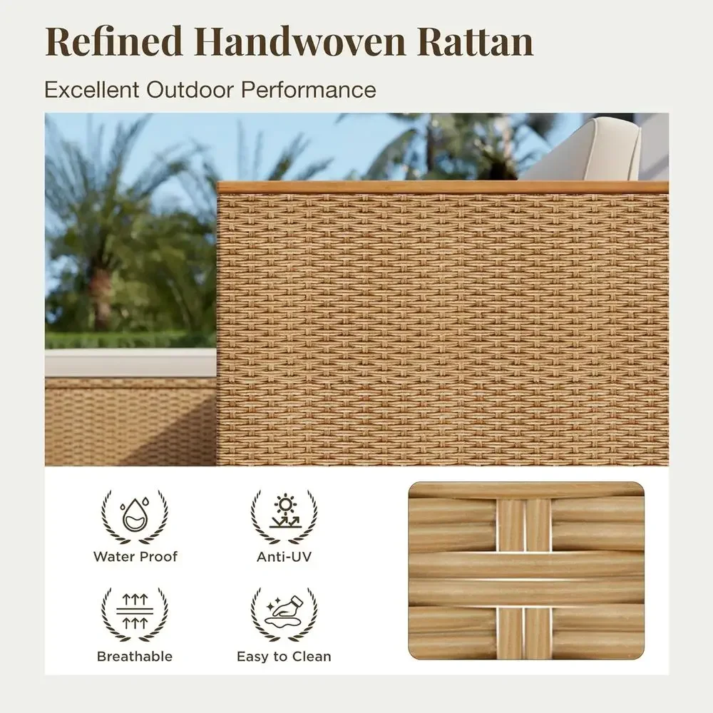 3-Piece Outdoor Patio Furnitur - Outdoor Furniture L Shape 评论和价格