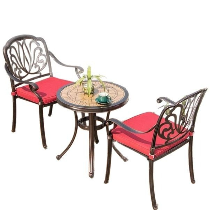 Cast aluminum one table courty - Outdoor Furniture One Piece 评论和价格