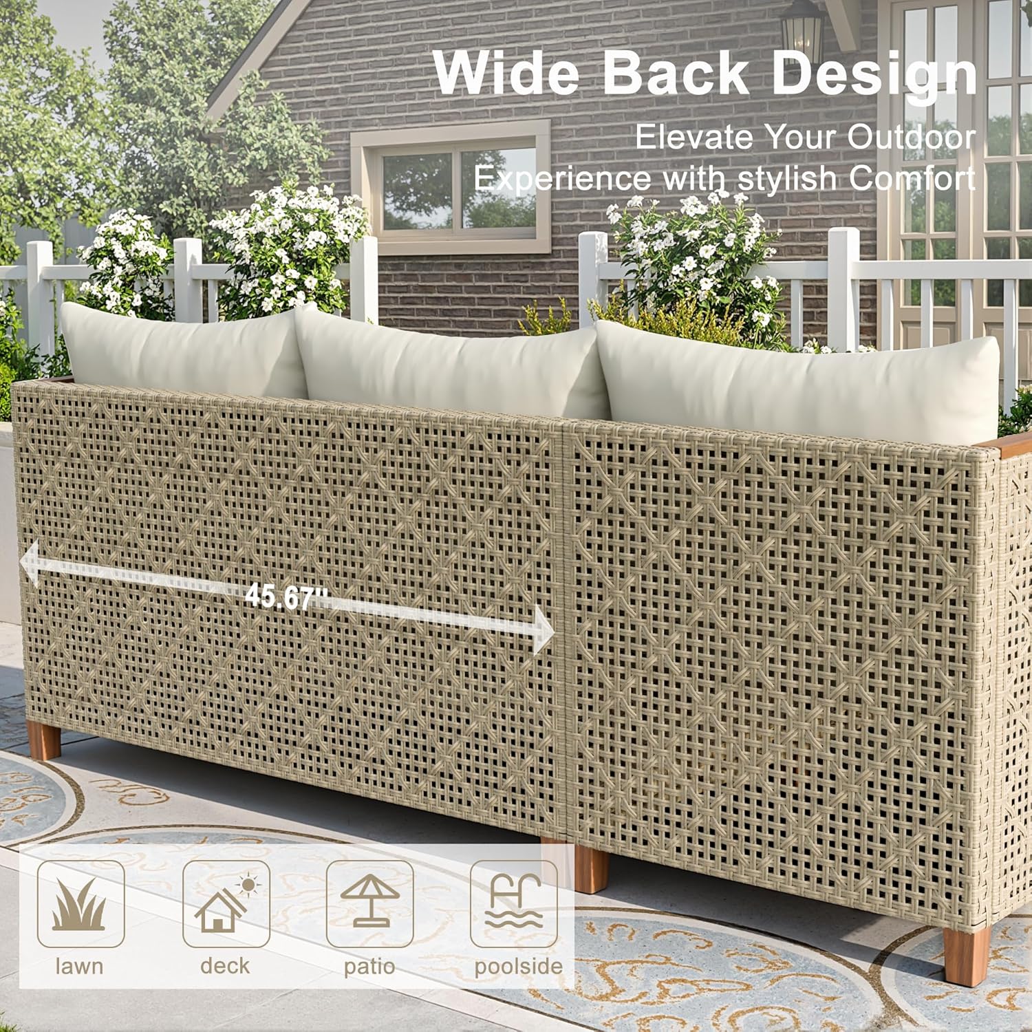 All-Weather Modular PE Wicker  - Outdoor Furniture L Shape 评论和价格