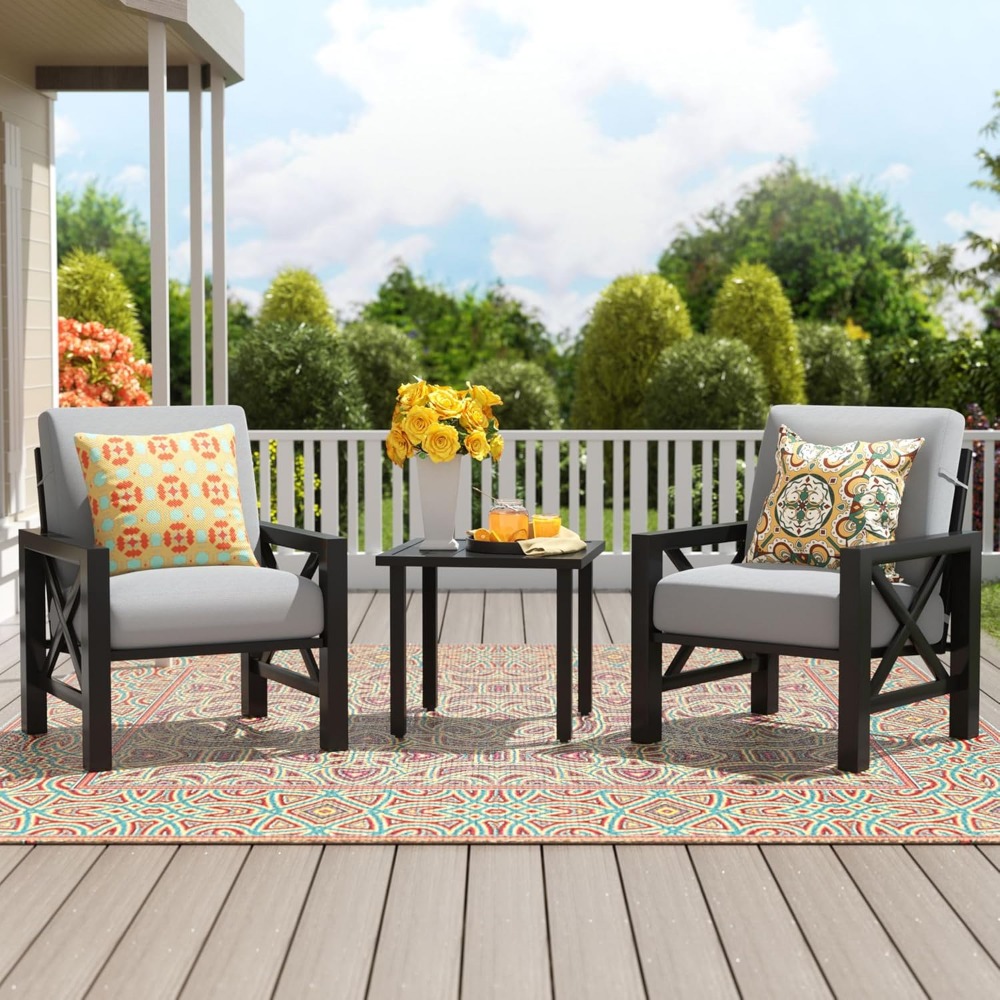 Three Piece Patio Bistro, Conv - Outdoor Furniture One Piece 评论和价格