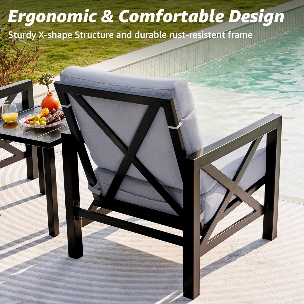 Three Piece Patio Bistro, Conv - Outdoor Furniture One Piece 评论和价格