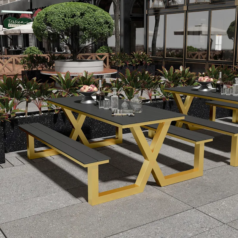 Outdoor One Piece Park Table a - Outdoor Furniture One Piece 评论和价格