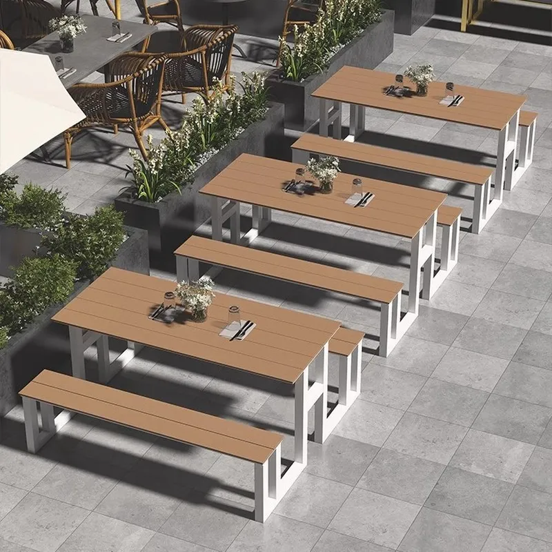Simple Outdoor Wrought Iron Ta - Outdoor Furniture One Piece 评论和价格